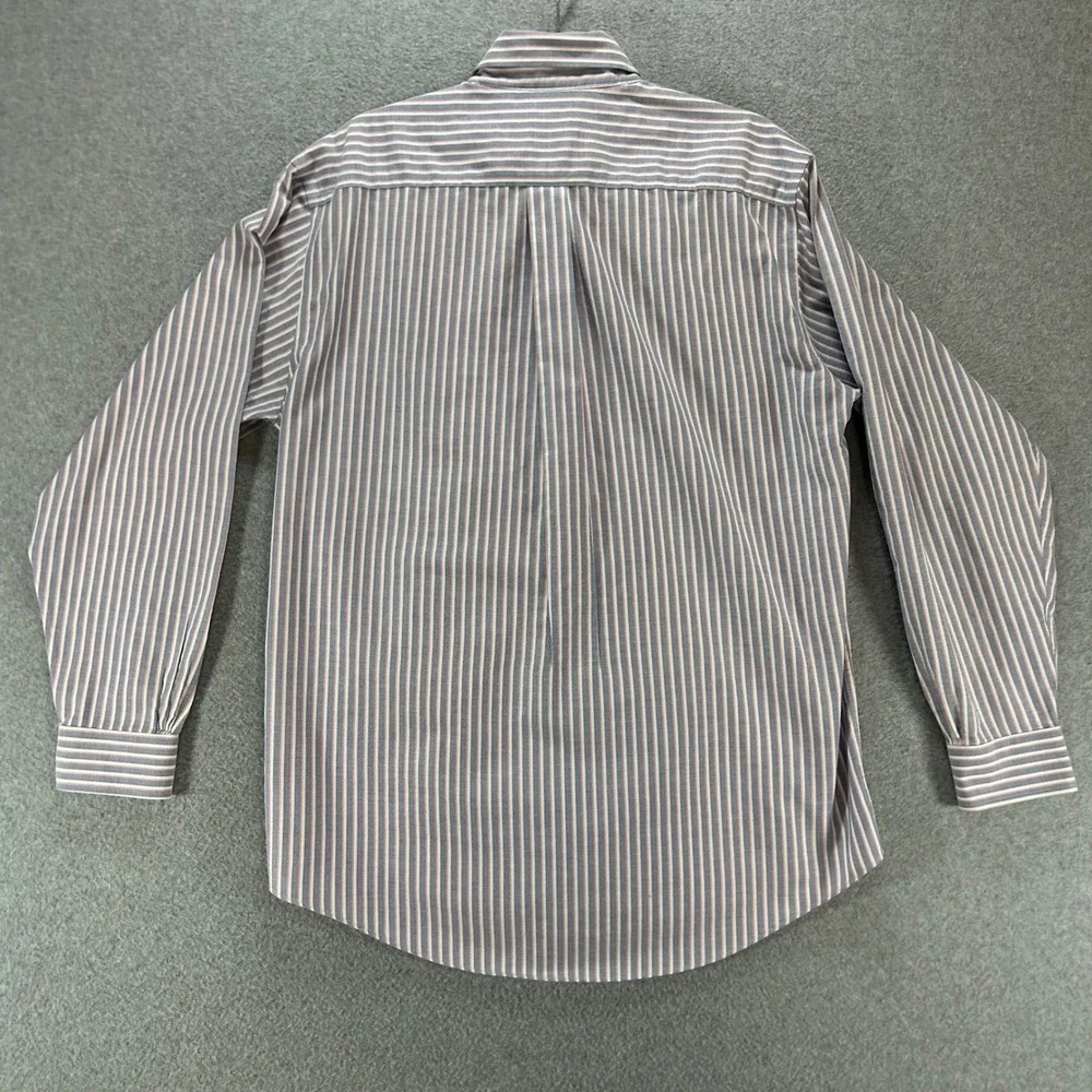 Brooks Brothers Button Down 346 Mens M Blue Pink‎ Stripe Supima Cotton Preppy